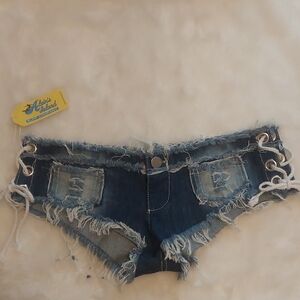 Nistar Women's Denim Lace-Up Shorts